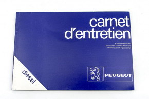 Carnet d'entretien diesel