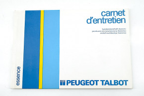 Carnet d'entretien essence