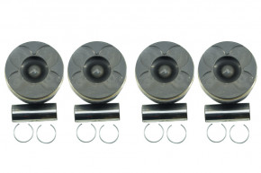 Set of 4 assembled pistons