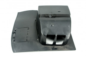 Storage box with left compartment