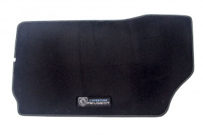 Black textile mats, convertible