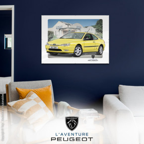 Coupe 406 yellow (poster)