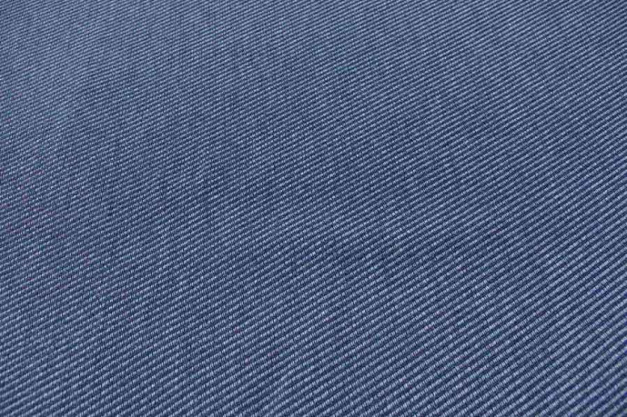 Diagonal strip blue fabric