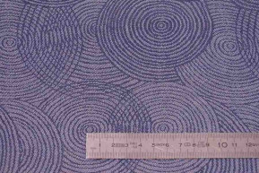 Fabric round patterns gray blue