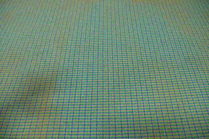 Green blue quadrid fabrics