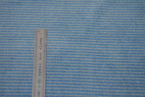 Blue striped velvet fabric