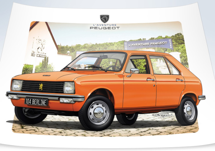 104 berline orange 1972...