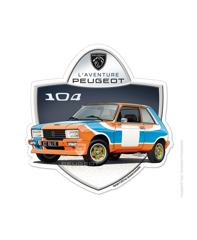 Sticker 104 zs rally kit...