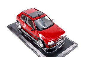 1/18 205 gti 1.9 rouge jantes pts 1991