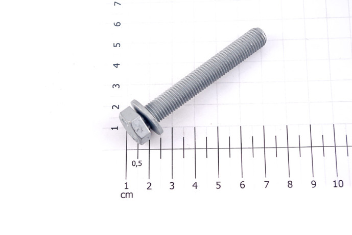 Hexagonal head screw with...