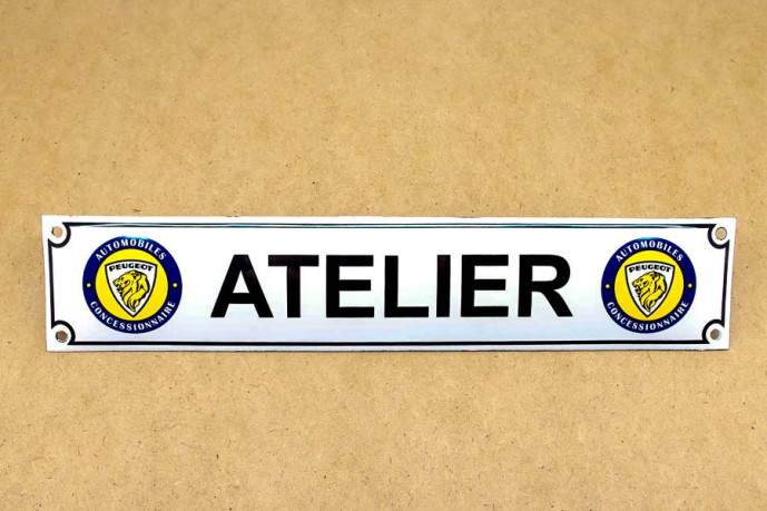 Enamelled plaque peugeot...