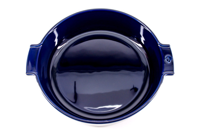 Round dish 30cm blue