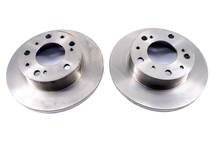 Set of 2 front brake discs