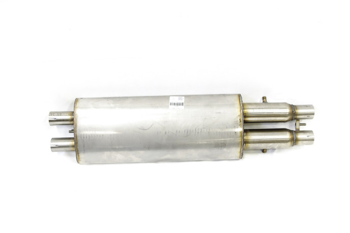 Stainless steel front silencer
