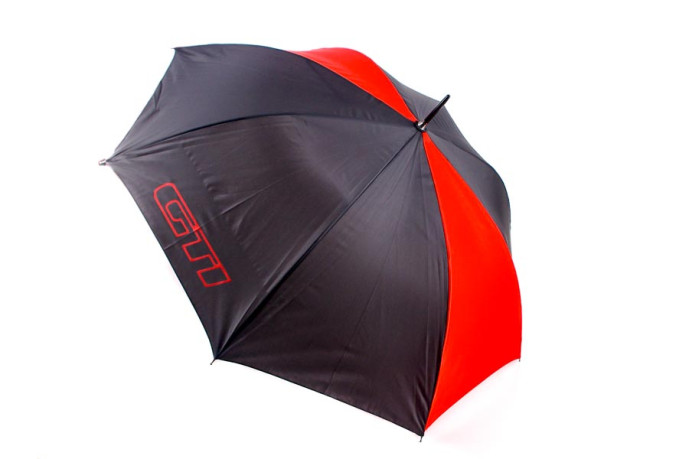 Parapluie gti noir et rouge