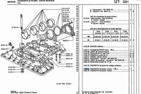 Complete engine gasket set v6 prv 2l7