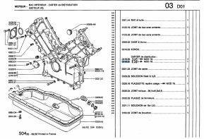 Injection engine timing cover