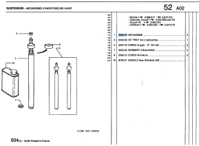 Mecanisme amortisseur avant