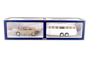 1/18 404 brun 1965    caravane - norev