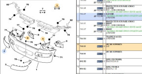 Jeu de supports laterales pare-choc ar