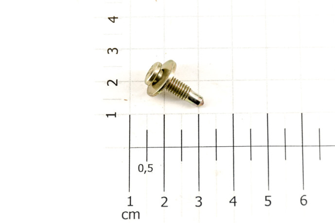 Screw with captive washer