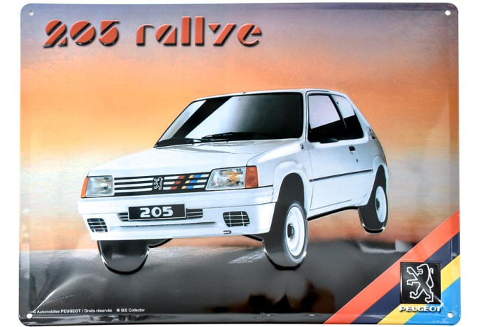 Metal plate 205 rally 40x30cm
