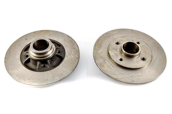 Set of 2 rear brake discs