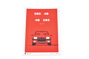 Poster 40 ans 205 edition limitee