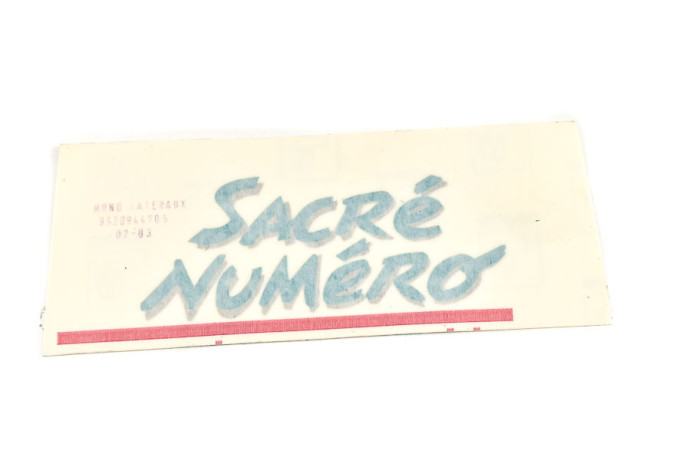 Sacred wing monogram number