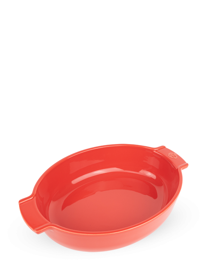 Dish oval 31cm red