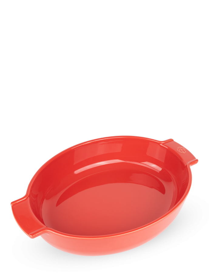 Oval dish 40cm red
