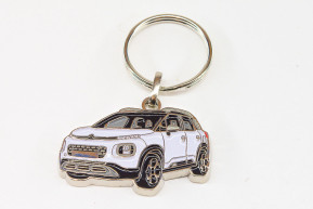 New c3 aircross white and black key ring