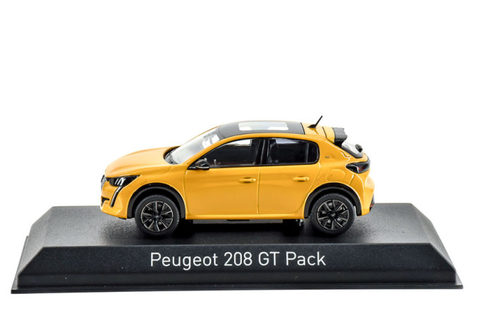Peugeot 208 GT Pack 2022 Faro Yellow 1:43