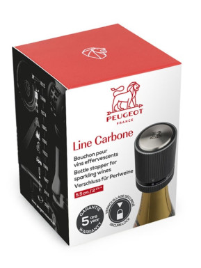 Carbon line sparkling wine cork