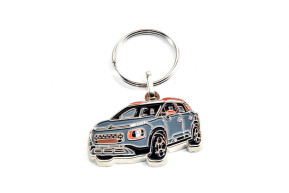 New c3 aircross gray 
 red key ring