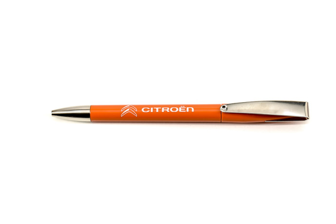 Orange ballpoint pen