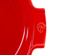 Round dish 30cm red