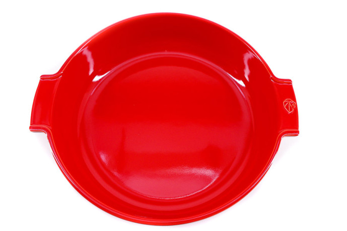 Round dish 30cm red