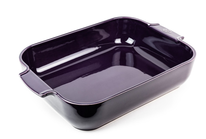 Rectangle dish purple 40cm