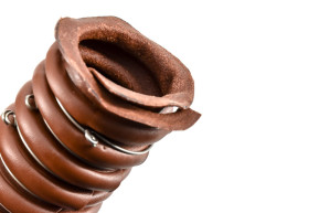 Pair of leather rack bellows