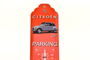 Thermometre metal citroen 2cv parking