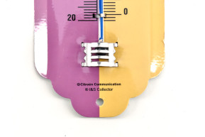 Thermometre metal citroen 2cv 4 couleurs