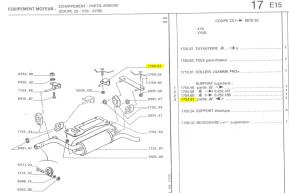 Piping support front left part