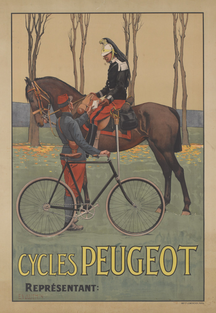 Poster peugeot cycles...