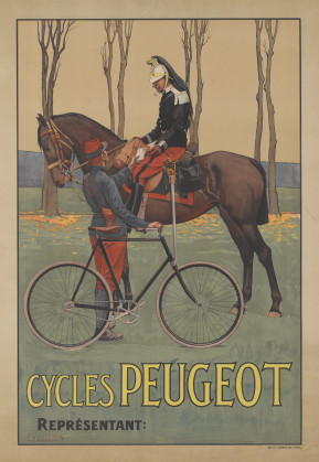 Affiche cycles peugeot (reproduction)