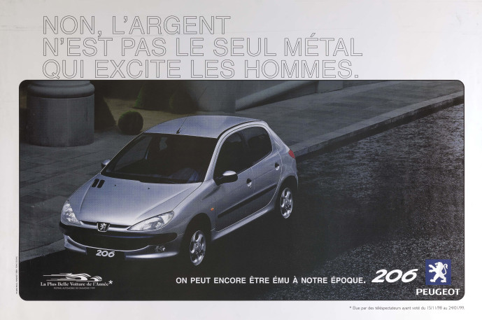 Poster 206 silver grey 1999