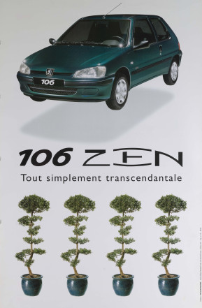 Poster 106 zen with bonsai trees 1999