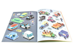 The cars - stickers book in french