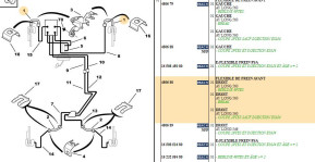 Front right brake hose l: 560 mm